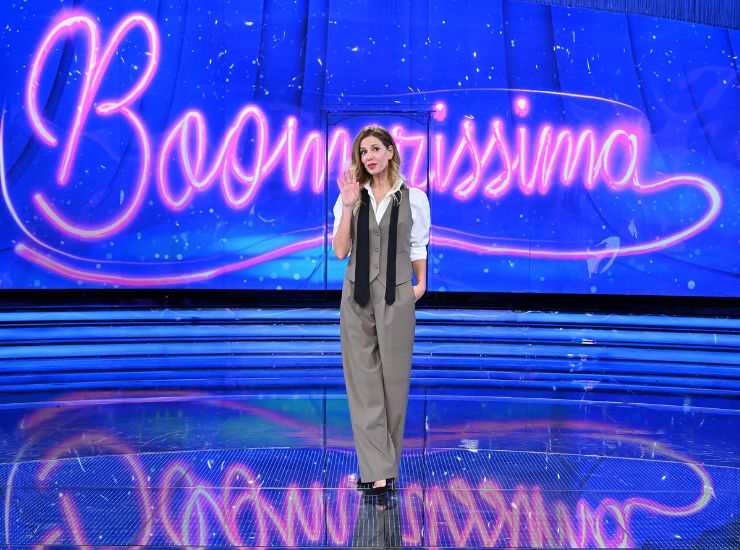 Alessia Marcuzzi saluta il suo pubblico a Boomerissima