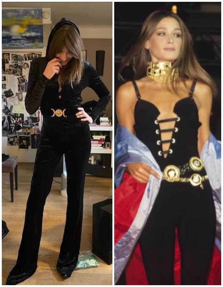 Carla Bruni a Sanremo parla del vestito storico