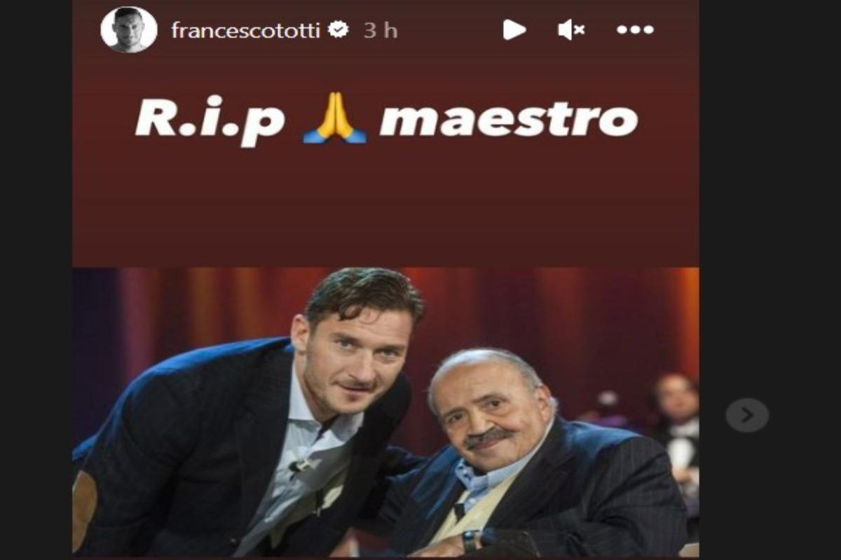 Francesco Totti e Maurizio Costanzo