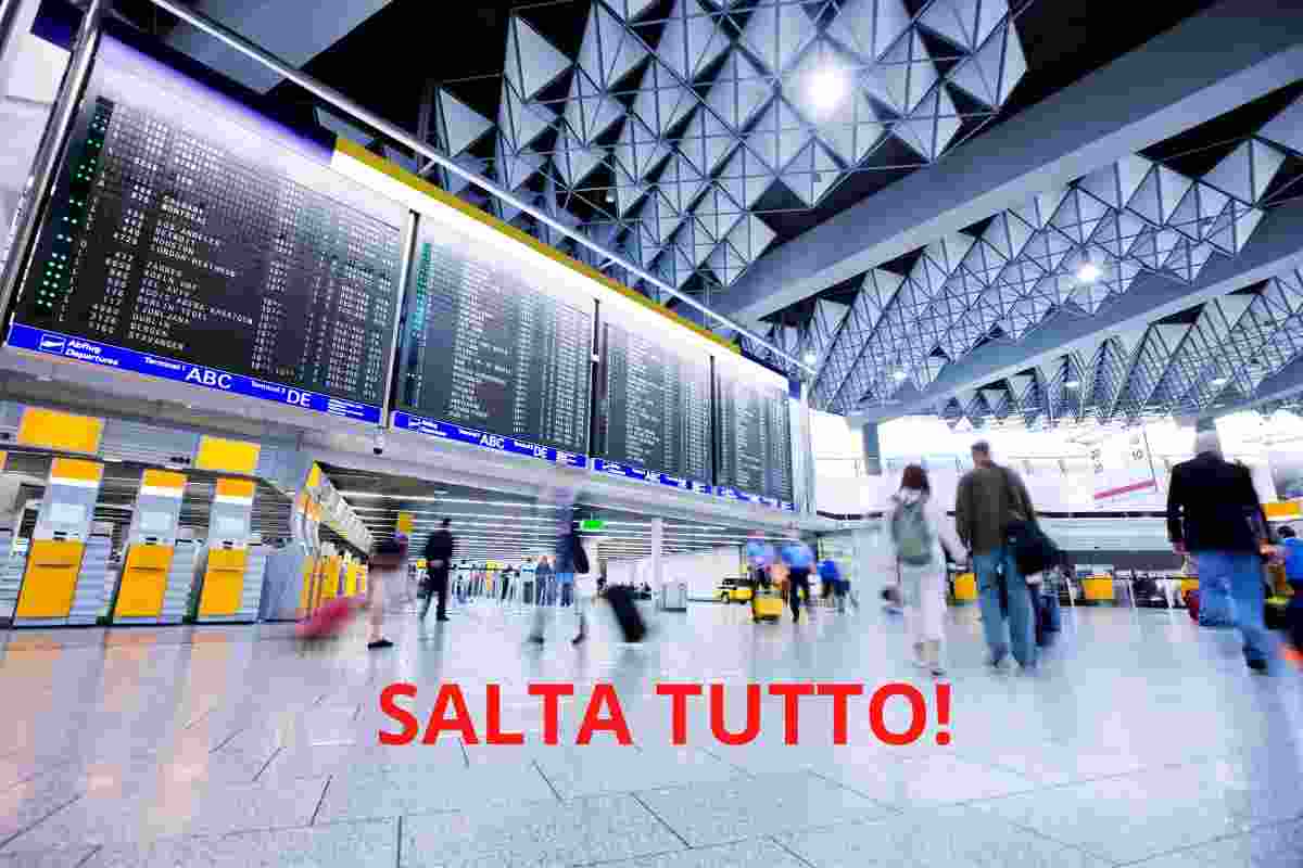 aeroporto partenza vacanza