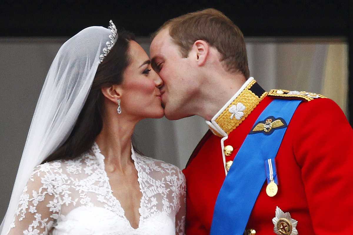 Kate e William bacio