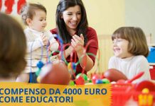 4000 euro di stipendio come educatori