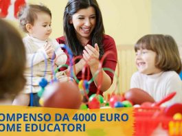 4000 euro di stipendio come educatori