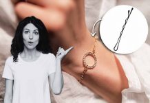 chiudere bracciale trucco forcina