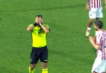 Errore clamoroso dell'arbitro