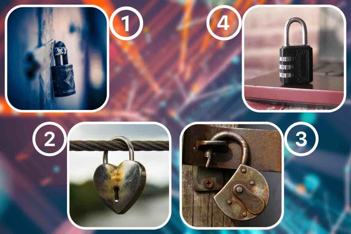Who will be the love of your life?  Find out by choosing one of the four locks