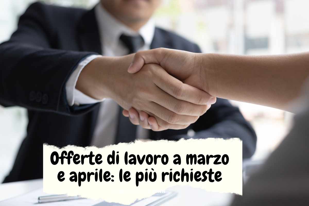 offerte di lavoro marzo aprile 2023