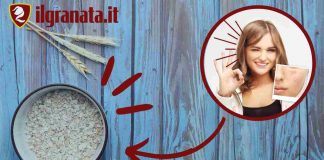 farina d'avena trattamento viso