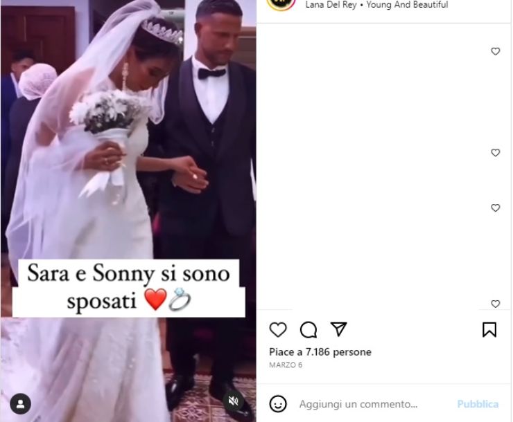 Sara e Sonny si sono sposati