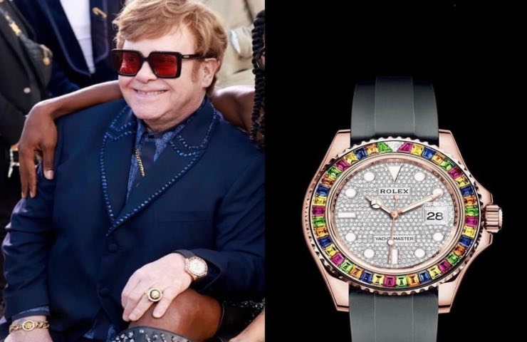 Elton John, orologio personalizzato