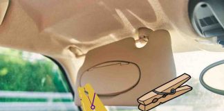 Molletta auto parasole