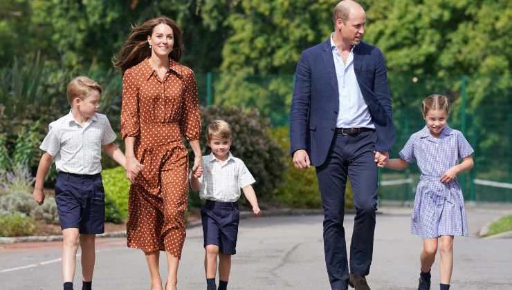 Kate e William con i figli