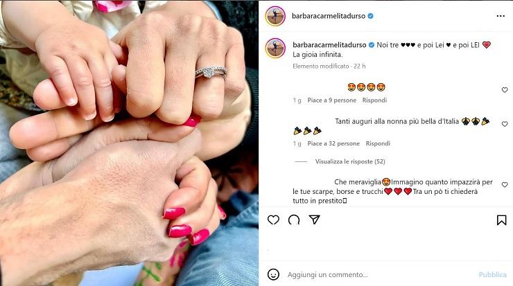 Barbara D’Urso, la prima foto della sua nipotina