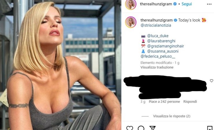 michelle hunziker scollatura profonda