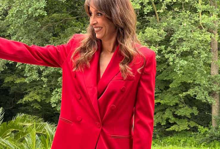 Benedetta Parodi e il tailleur che fa tendenza 