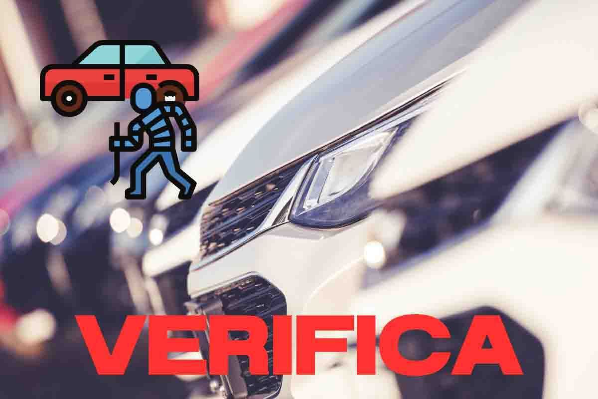 Auto usata, verifica se è rubata