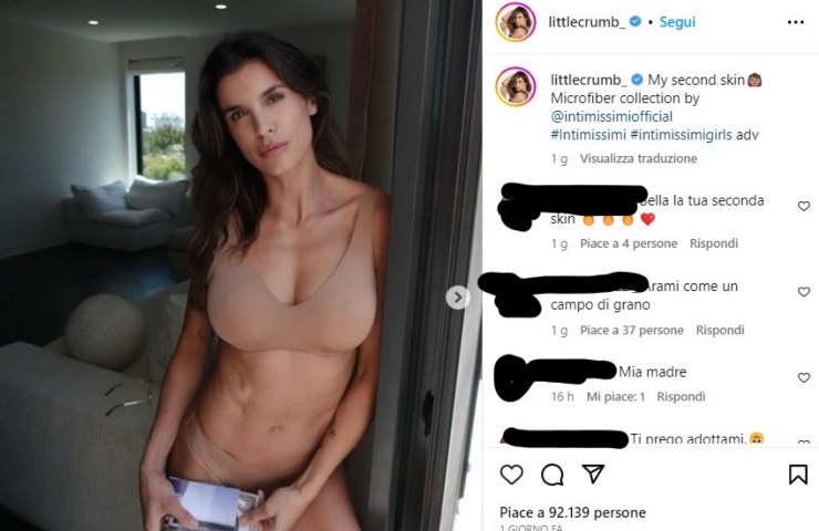 elisabetta canalis intimo 