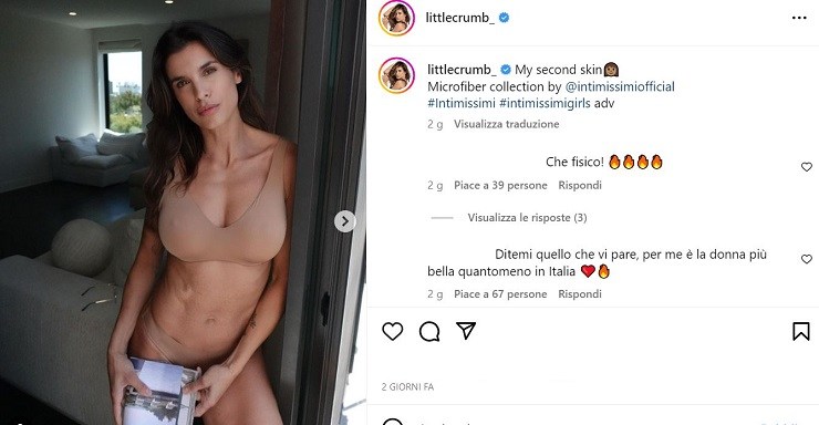 Elisabetta Canalis: la foto in lingerie infiamma Instagram!