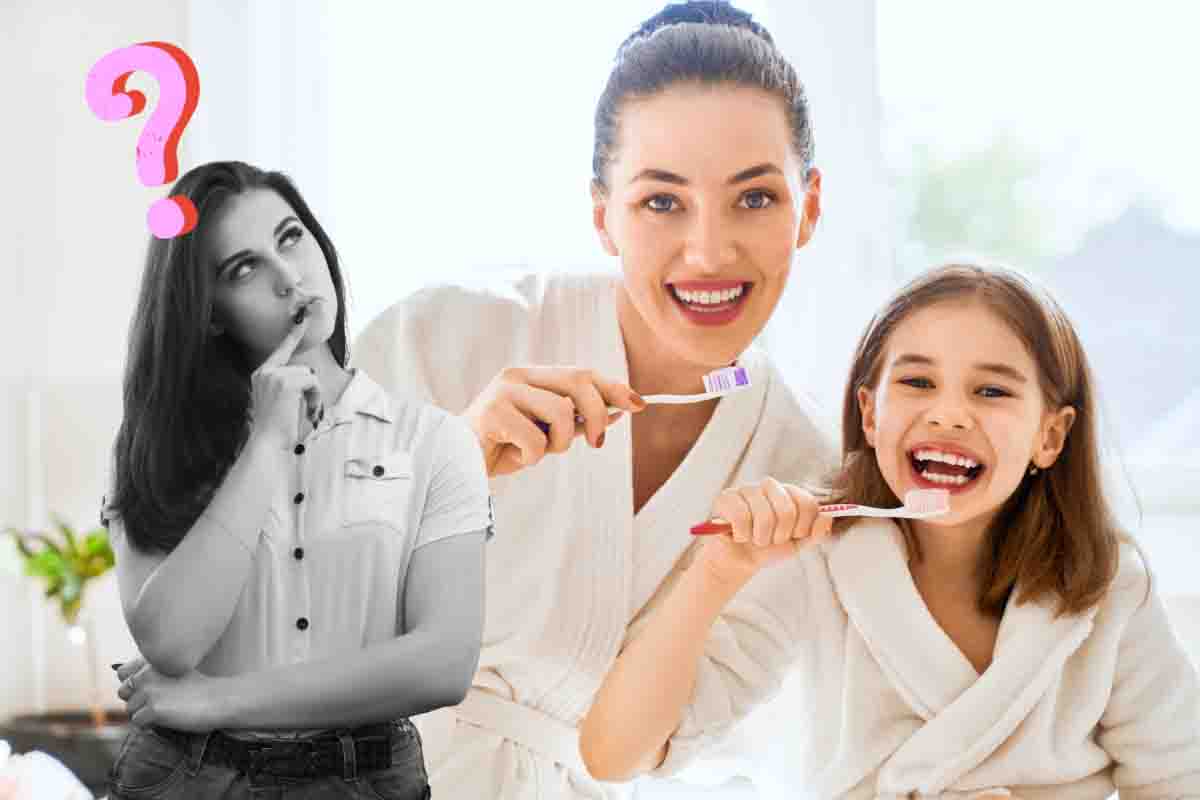 attenzione a come lavi i denti