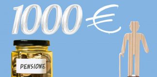 pensione 1.000 euro stipendio