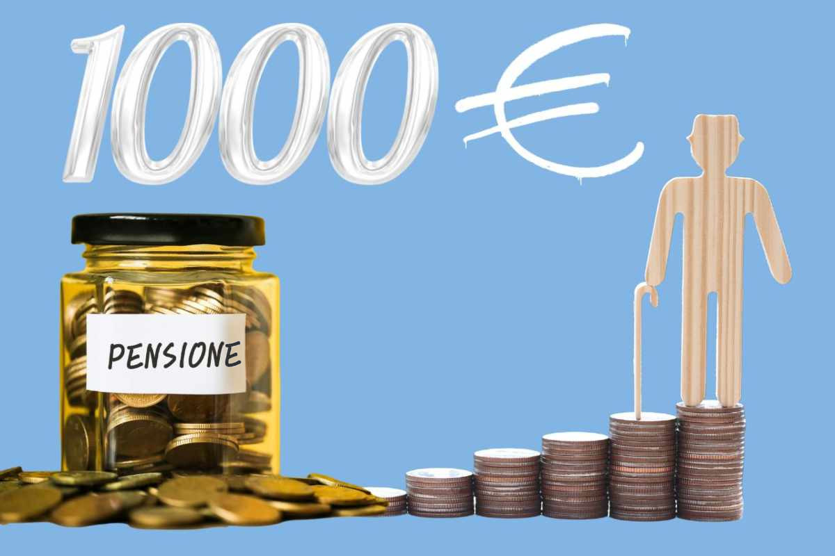 pensione 1.000 euro stipendio