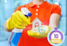pulire casa in 10 minuti