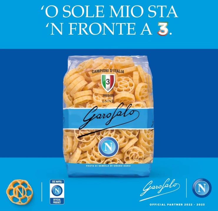 Scudetto Napoli pasta Garofalo