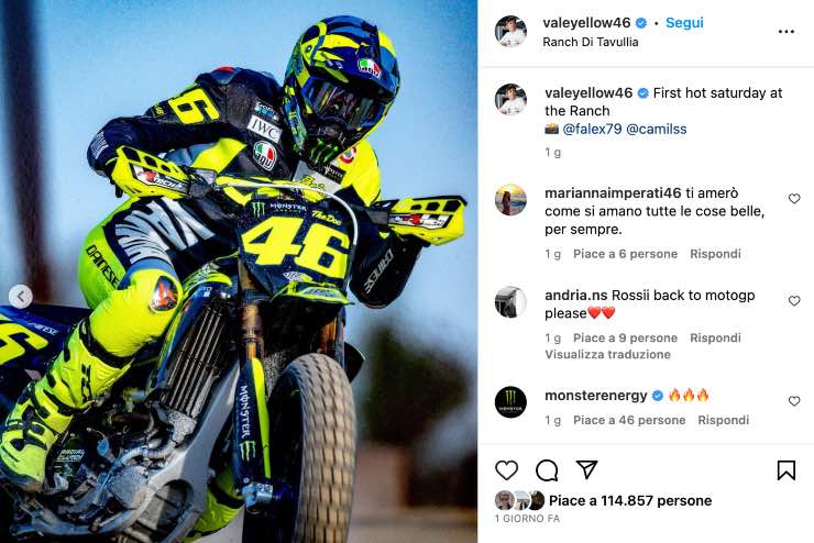 Valentino Rossi post