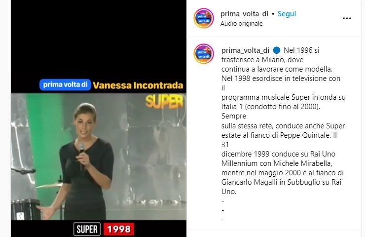 vanessa incontrada video esordi