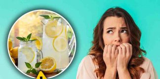 bere acqua al limone