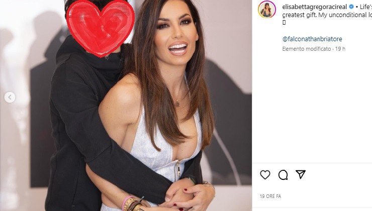 Elisabetta Gregoraci abbraccio amore