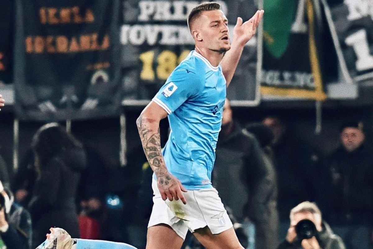 Il centrocampista della Lazio, Sergej Milinkovic Savic