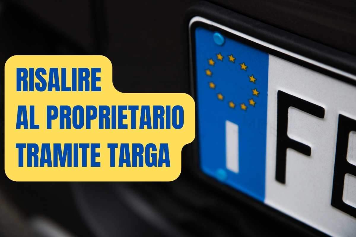 risalire al proprietario tramite targa