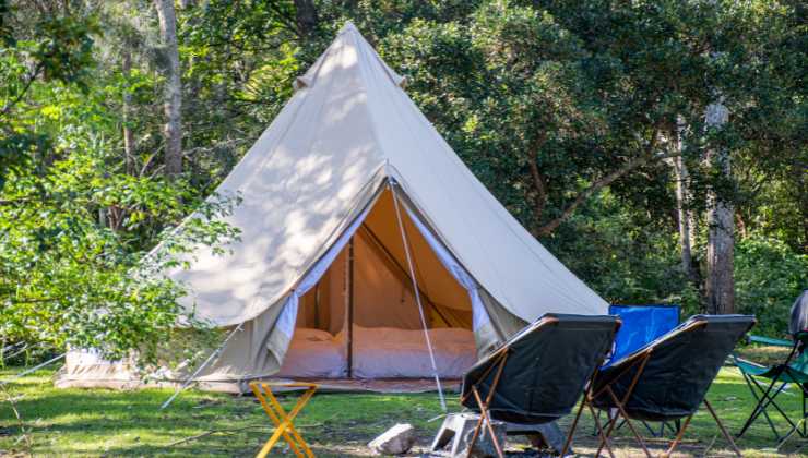 tenda campeggio luoghi autorizzati 
