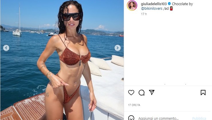 Giulia De Lellis bikini critiche