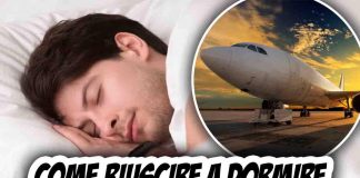dormire in aereo subito