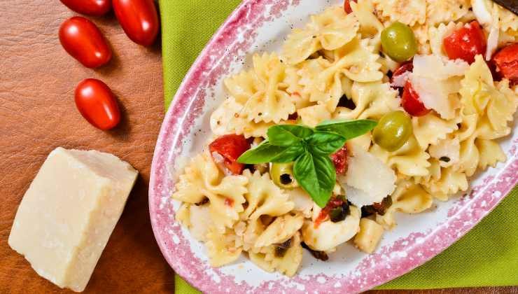 preparazione pasta fredda