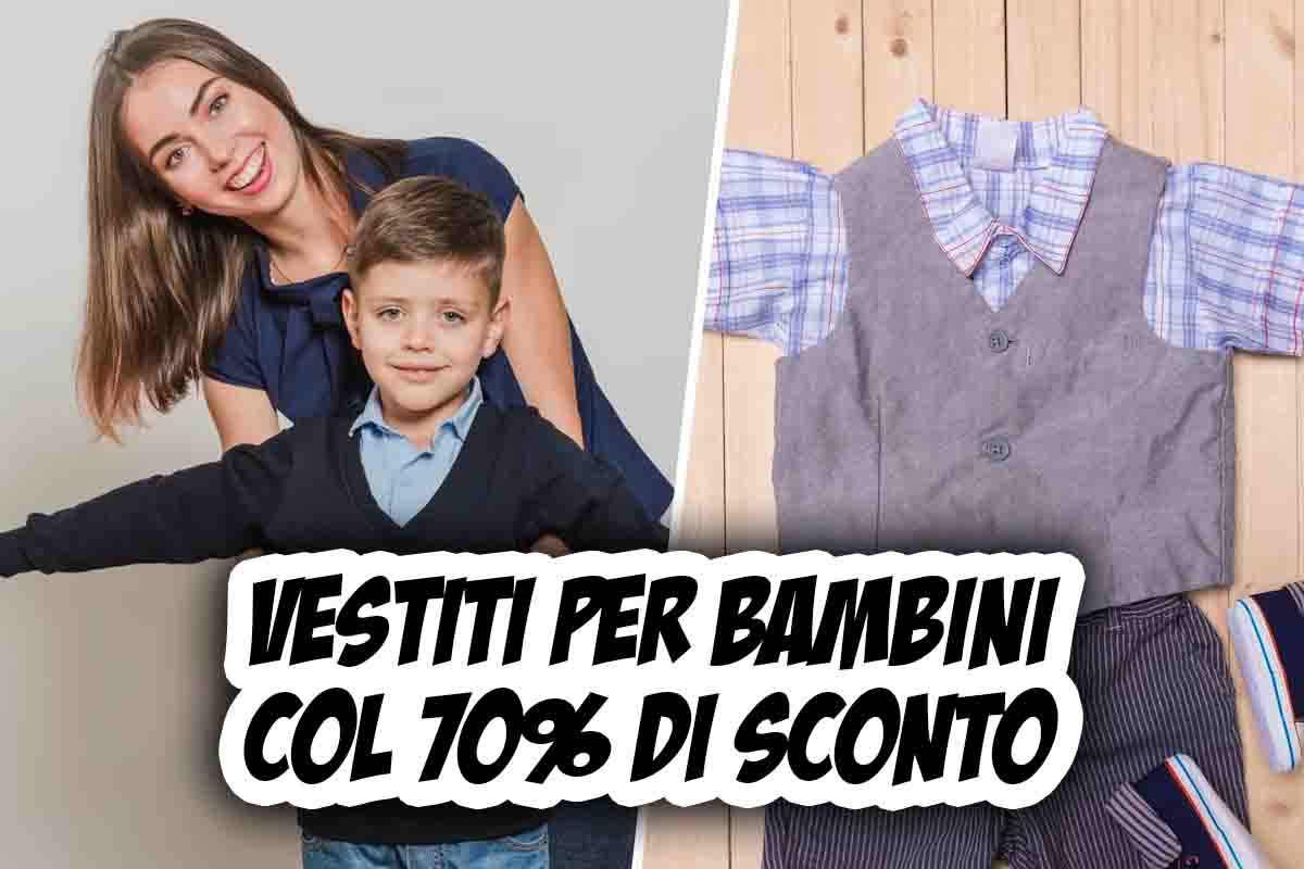 sconto vestiti bambini