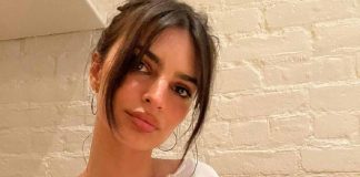 Emily Ratajkowski vestito copre poco