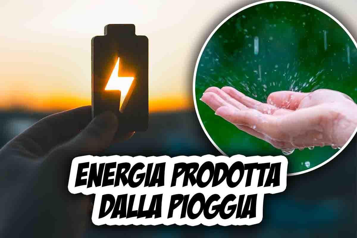 Produrre energia con la pioggia