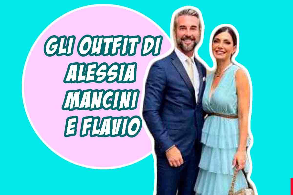 alessia mancini matrimonio outfit